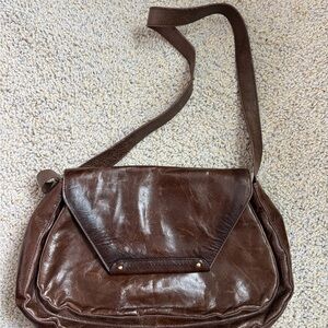 Brown Leather Shoulder Bag